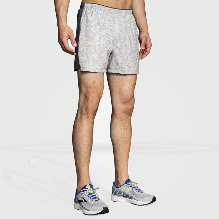 Brooks Sherpa 5 Hardloopshorts voor Heren Wit (OSLQB-8530)